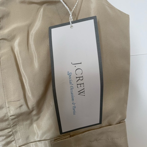 New J. Crew Clementine Sleeveless Dress 6P Tan - Picture 3 of 6